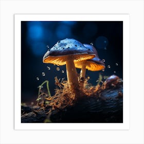 Dramatic mushroom 3 Art Print