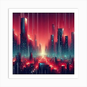 Futuristic City 5 Art Print