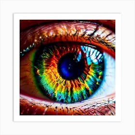 Rainbow Eye 14 Art Print