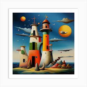 Lighthouse 2 Art Print