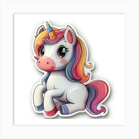 Unicorn Sticker 7 Art Print