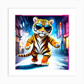 Tiger In Sunglasses Art Print