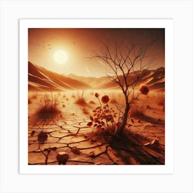 Desert nature Art Print