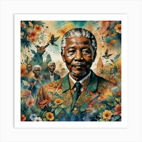 Nelson Mandela 37 Art Print