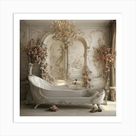 Rococo Bathroom Art Print