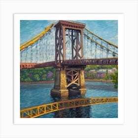 Suspension Bridge Art Print