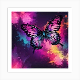 Butterfly Painting 258 Art Print