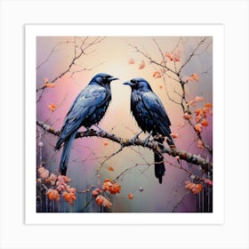 Crows 2 Art Print