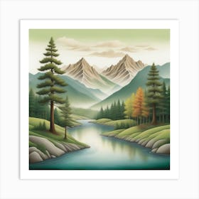 River Valley Art Print