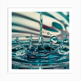 Water Drop Art Print