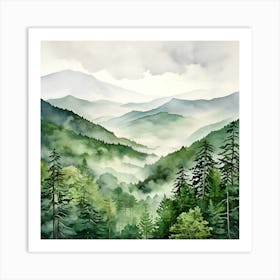 Smoky Mountains Art Print