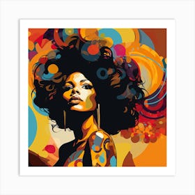 Afro Girl 28 Art Print
