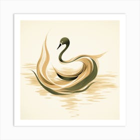 Swan Art Art Print