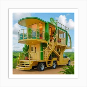 Tiny House On Wheels Art Print