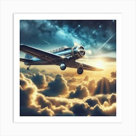 Airplane In The Sky 1 Art Print