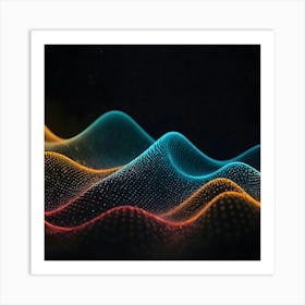 Abstract Wave Pattern 4 Art Print