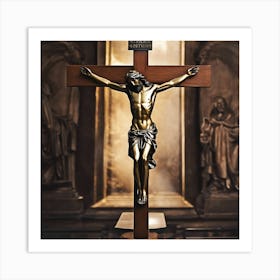 Jesus On The Cross Art Print