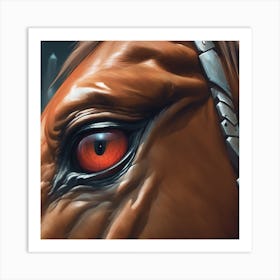 Eye Of A Horse 45 Art Print