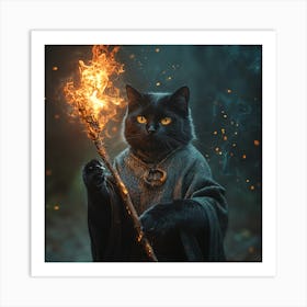 Wizard Cat Art Print