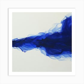 Blue Smoke 1 Art Print