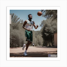 Jaylen Brown AI Art Print