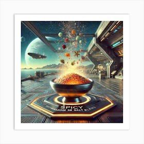 Spicy Maritime Sea Salt Blend Scifi Art Print