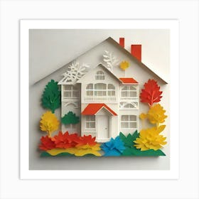 Paper House 1 Art Print