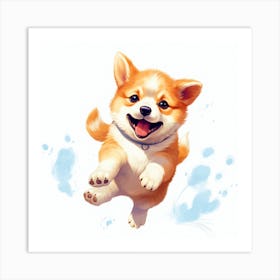 Corgi Puppy 5 Art Print