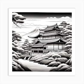 Japanese Pagoda Art Print