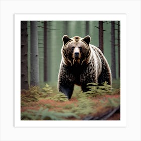 Grizzly Bear In The Forest 6 Art Print