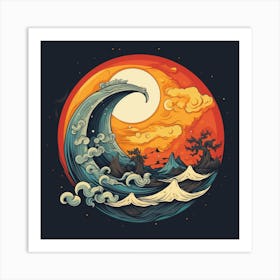 Great Wave 19 Art Print