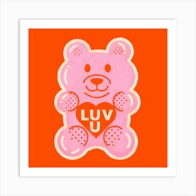Luv Bear Art Print