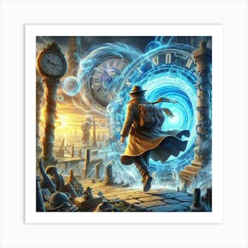 Clockwork Man Art Print