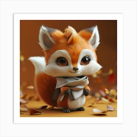 Cute Fox 55 Art Print