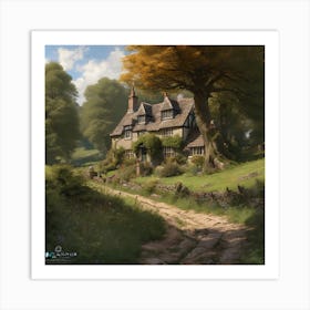 Cottage In The Woods 3 Art Print