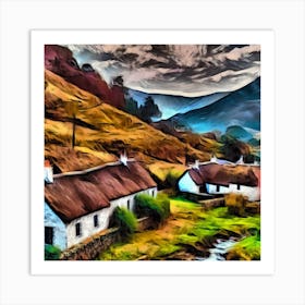 Scottish Highlands Village Series 4 Art Print