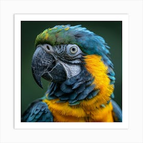 Blue And Yellow Macaw 2 Art Print