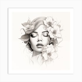 Flower Girl Art Print