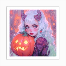 Adorable Halloween 🎃 girl 👧  Art Print