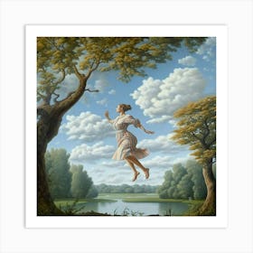 'Flying Girl' Art Print