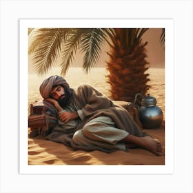 Bedouin Sleeping In Shadow 2 1 Art Print