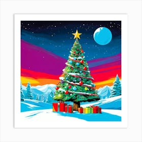  Christmas Tree On North Pole 1 Art Print