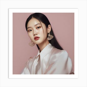 Korean Model Art Print