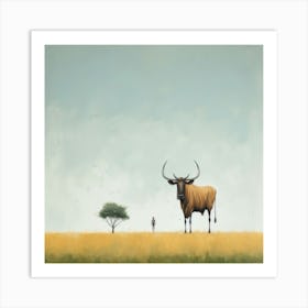 Wildebeest Art Print