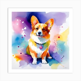 Corgi Painting 37 Art Print