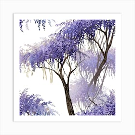 Wisteria tree 4 Art Print