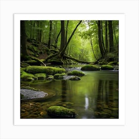 Mossy Forest Art Print