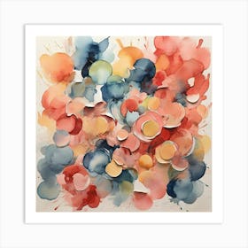 Abstract Watercolor Painting 55 Art Print Art Print