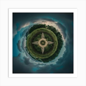 Earth From Space 1 Art Print