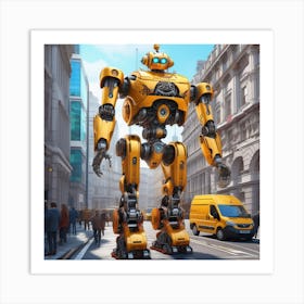 Robot City 5 Art Print